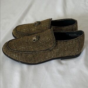 Kurt Geiger  Glittering Gold Loafers